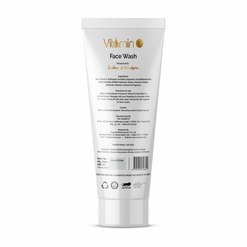 Vitamin E Facewash<span class="product-size"> - 75ml</span> - Image 2